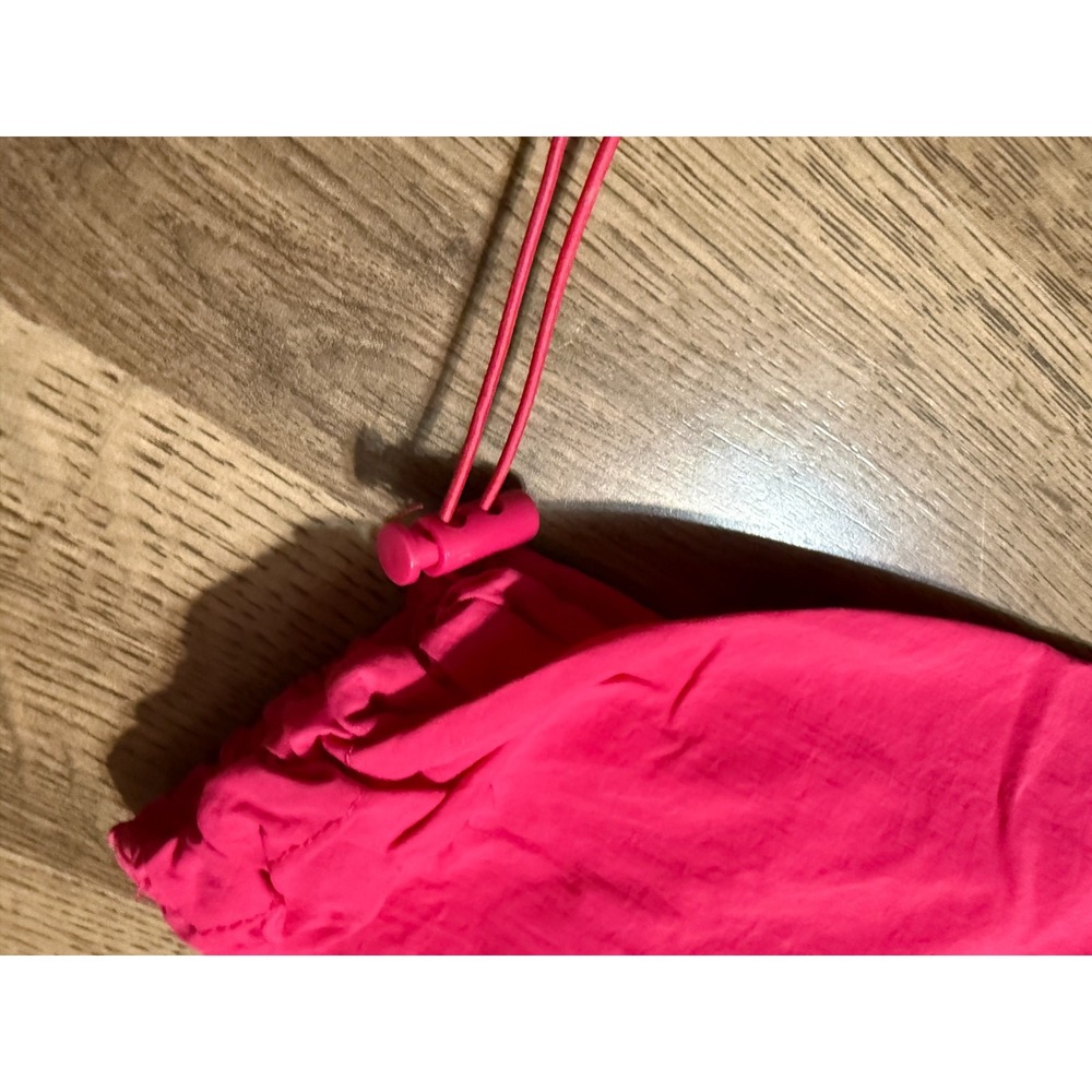 Love Tree Pants Women's Size Small Bright Pink Pull Tie Waist Cargo Pockets - Picture 5 of 13